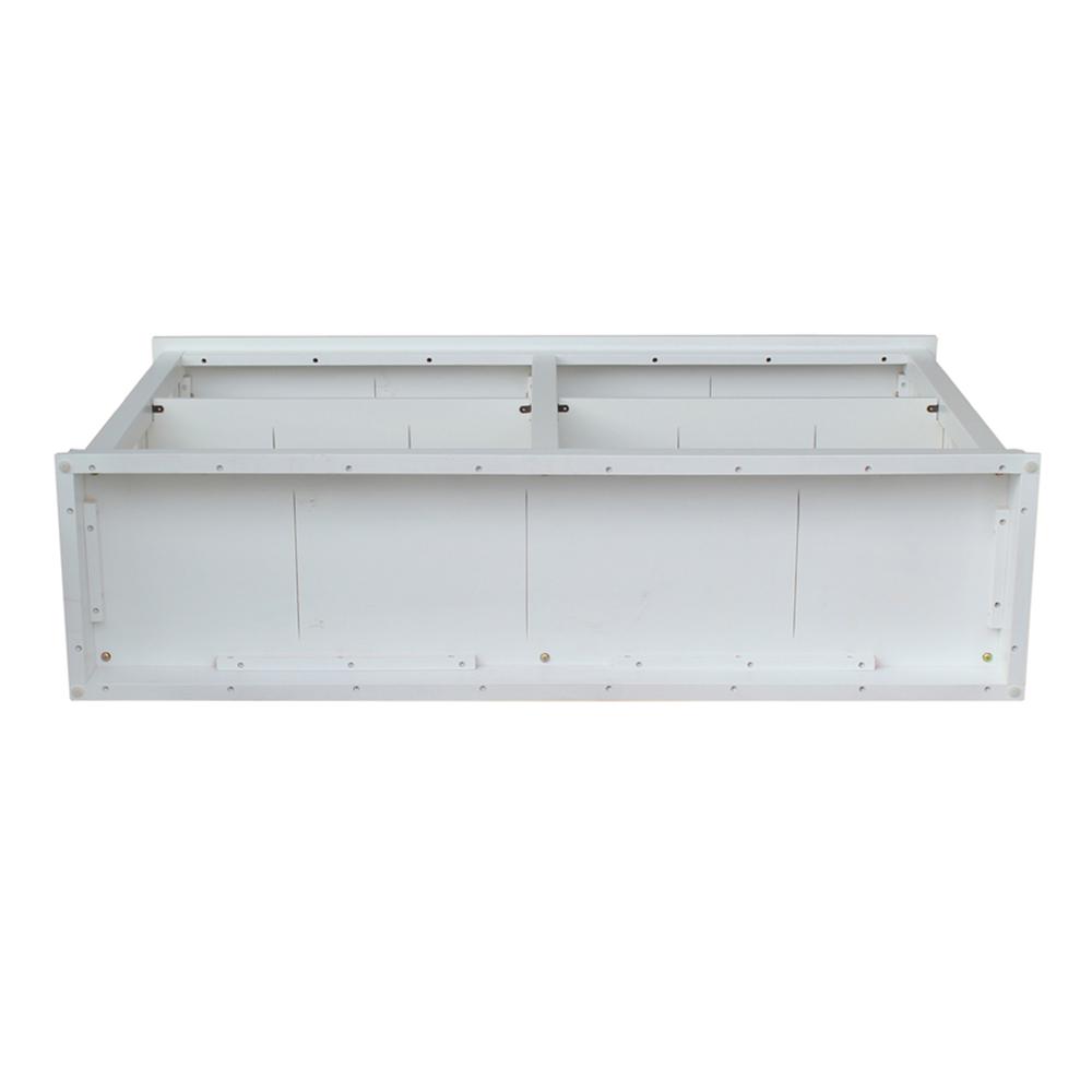 Hampton Sofa Server Table With Shelves, White. Picture 6