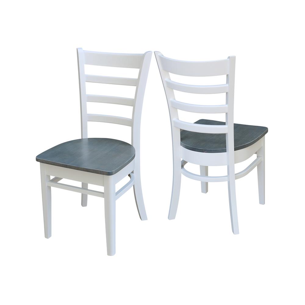 Emily Side Chair, White/Heather Gray. Picture 5