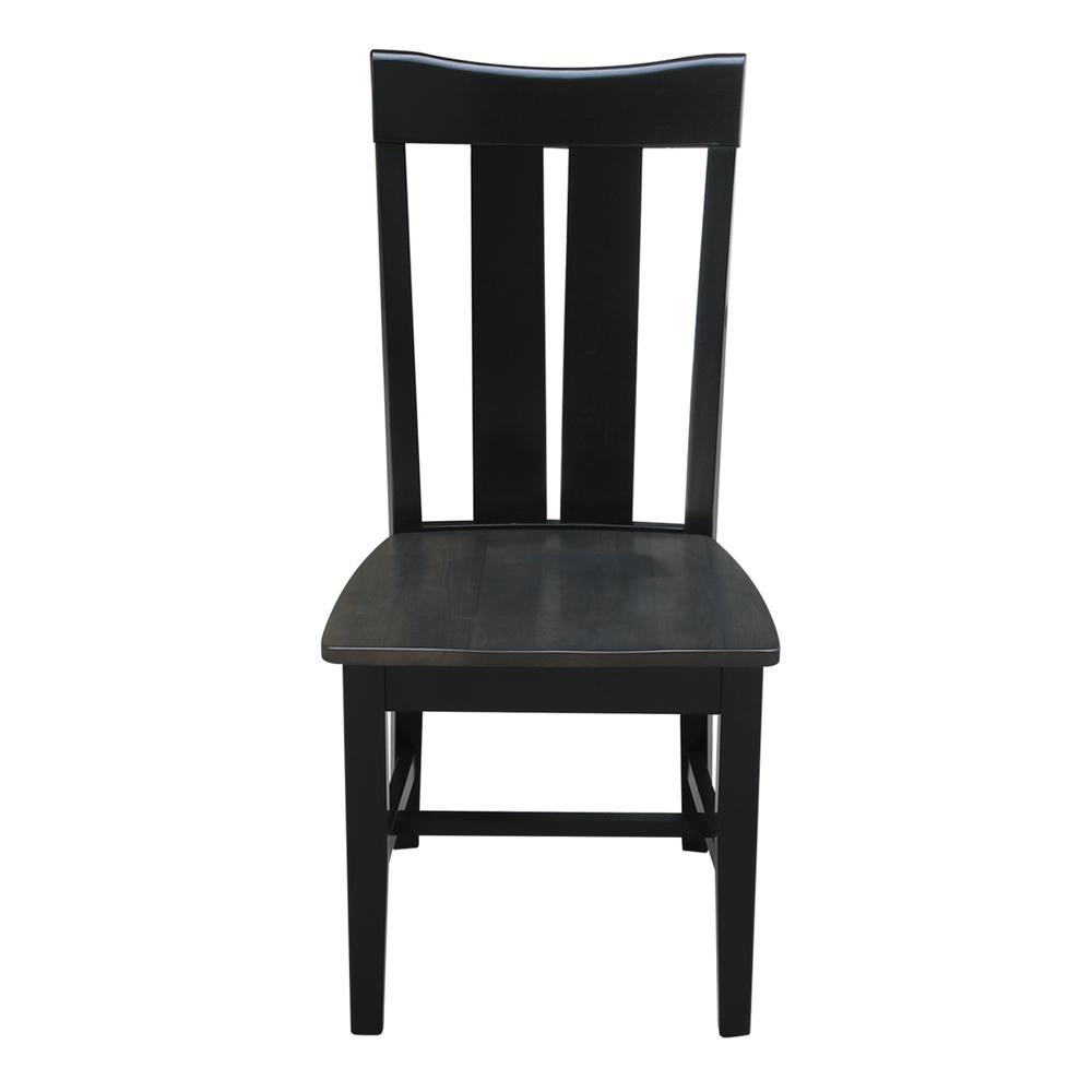 Set of Two Ava Chairs, Coal-Black/washed black. Picture 6