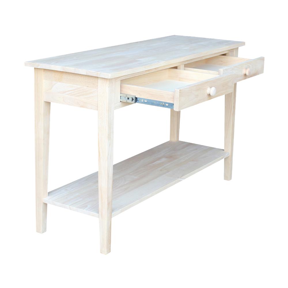Spencer Console - Server Table - Standard Length, Unfinished. Picture 6