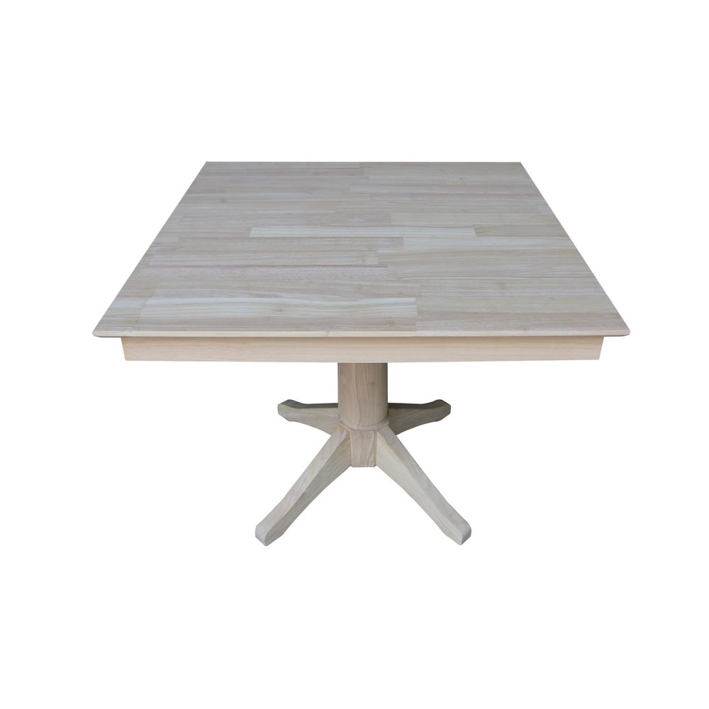 36" x 36" Square Top Pedestal Table  - 29.9"H. Picture 5