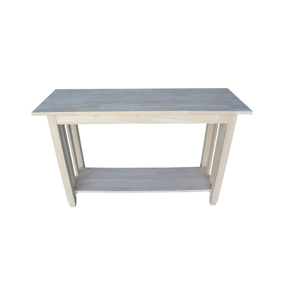 Mission Console Or Sofa Table, Unfinished. Picture 2