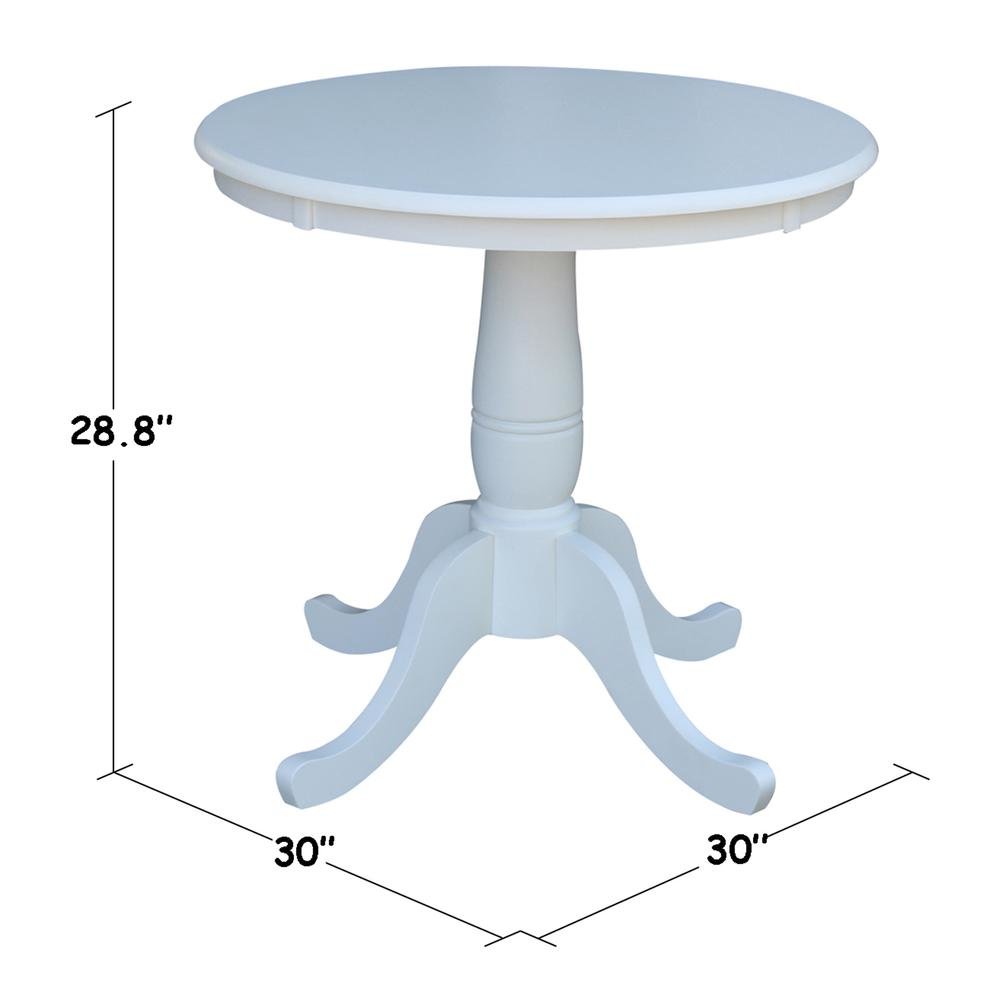 30" Round Top Pedestal Table - 28.9"H. Picture 5