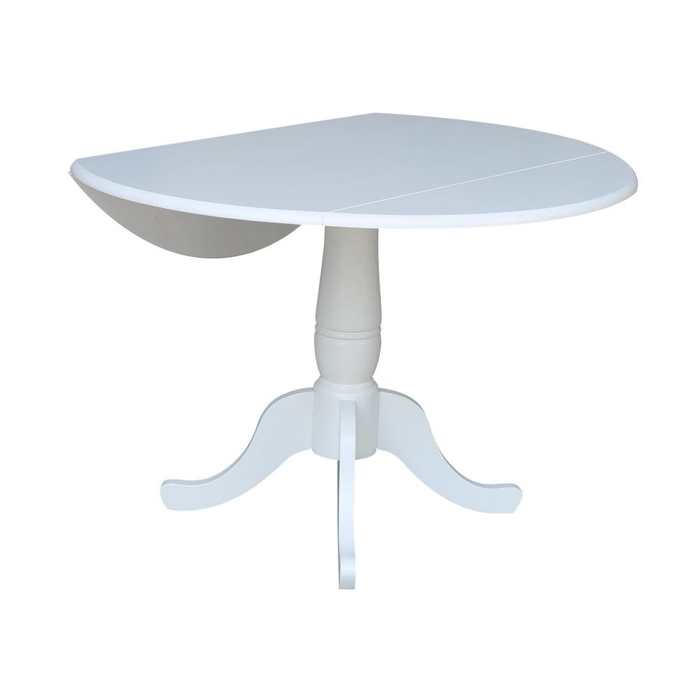 42 In Round dual drop Leaf Pedestal Table - 29.5 "H. Picture 2