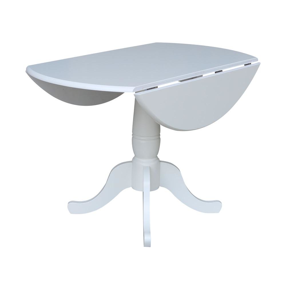 42 In Round dual drop Leaf Pedestal Table - 29.5 "H. Picture 3