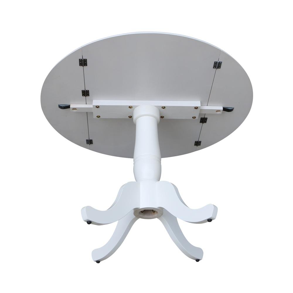 42 In Round dual drop Leaf Pedestal Table - 29.5 "H. Picture 6
