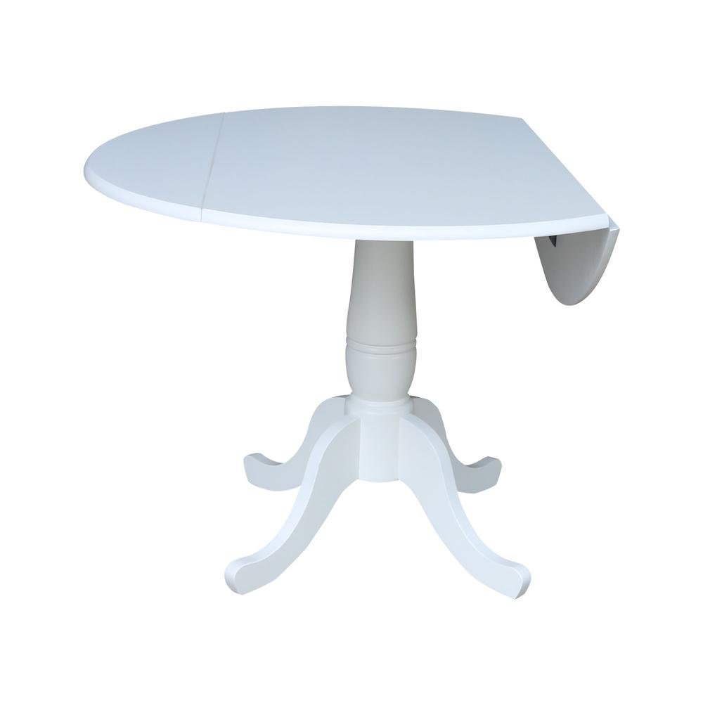 42 In Round dual drop Leaf Pedestal Table - 29.5 "H. Picture 7