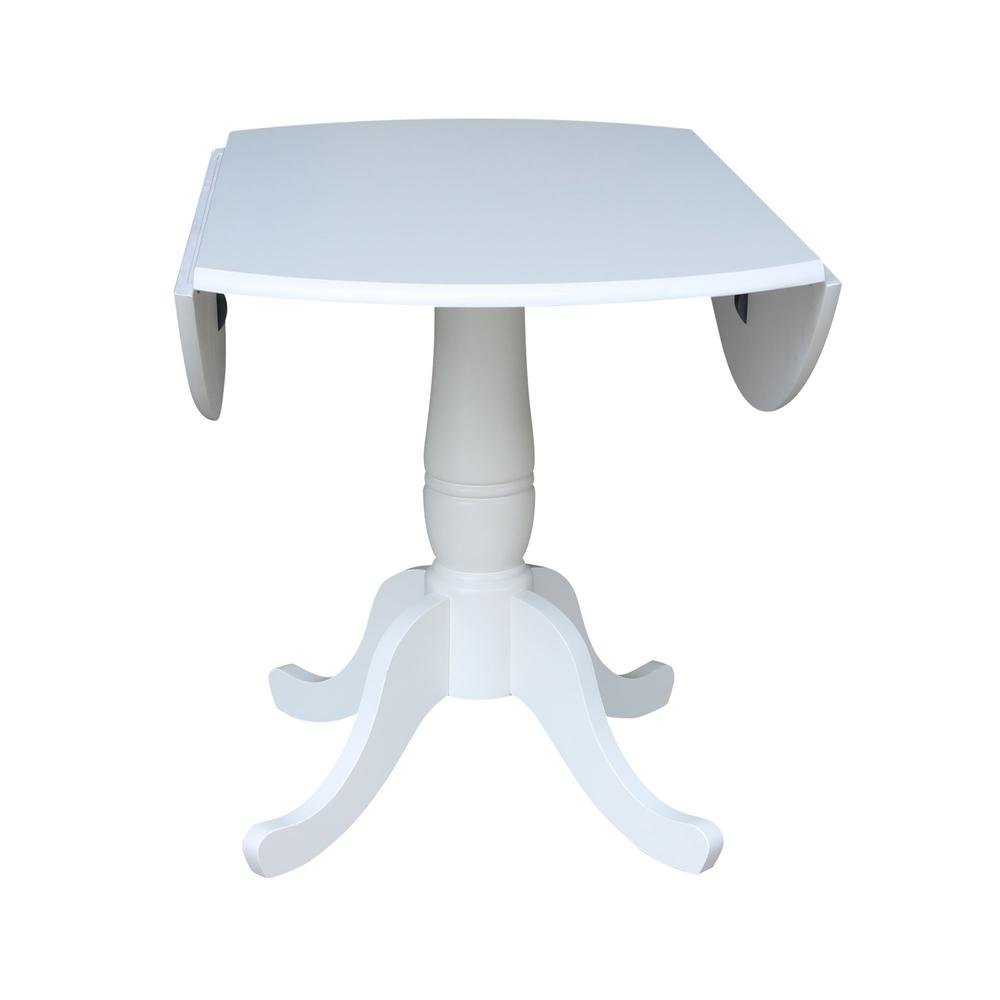 42 In Round dual drop Leaf Pedestal Table - 29.5 "H. Picture 8
