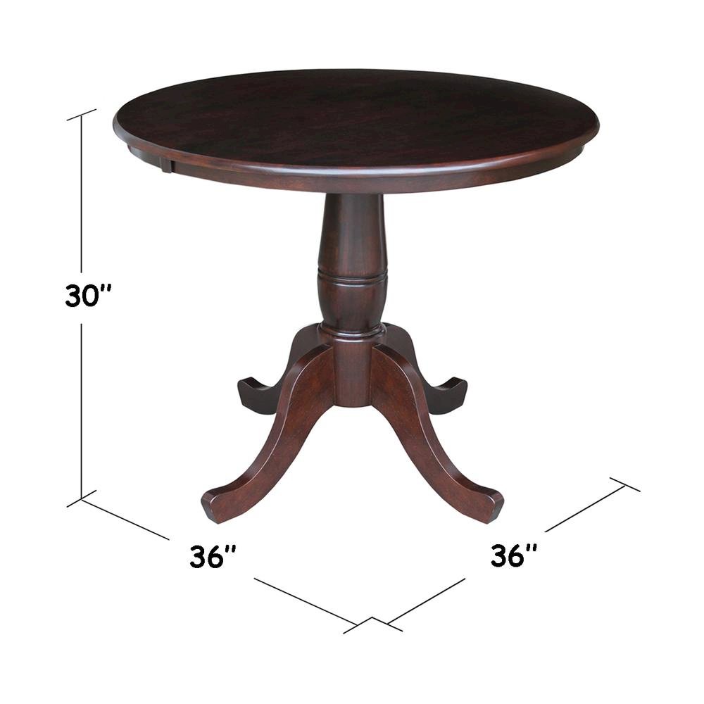 36" Round Top Pedestal Table - 28.9"H. Picture 2