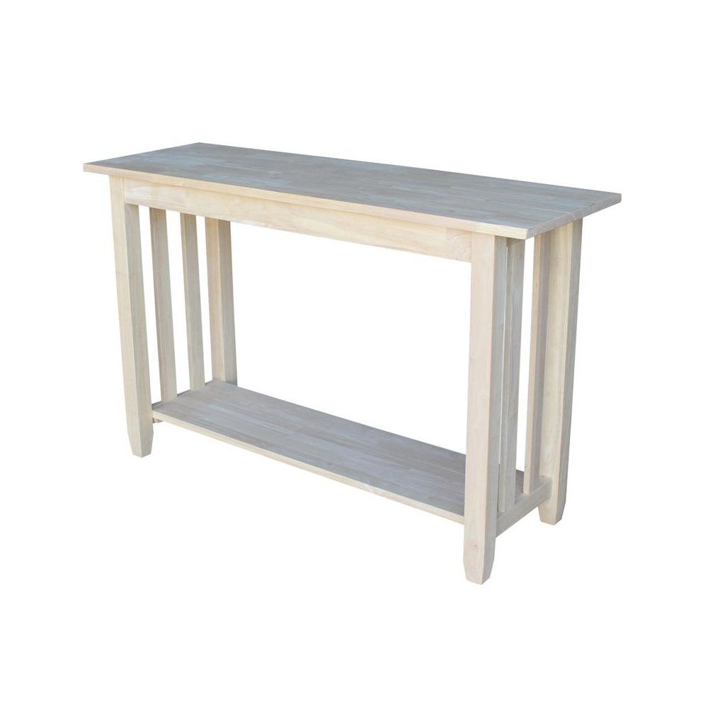 Mission Console Or Sofa Table, Unfinished. Picture 1