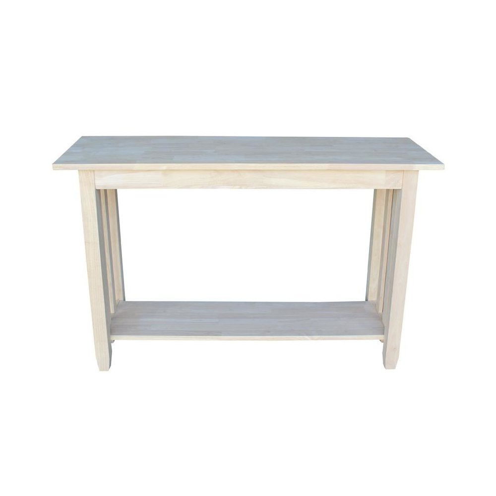 Mission Console Or Sofa Table, Unfinished. Picture 6