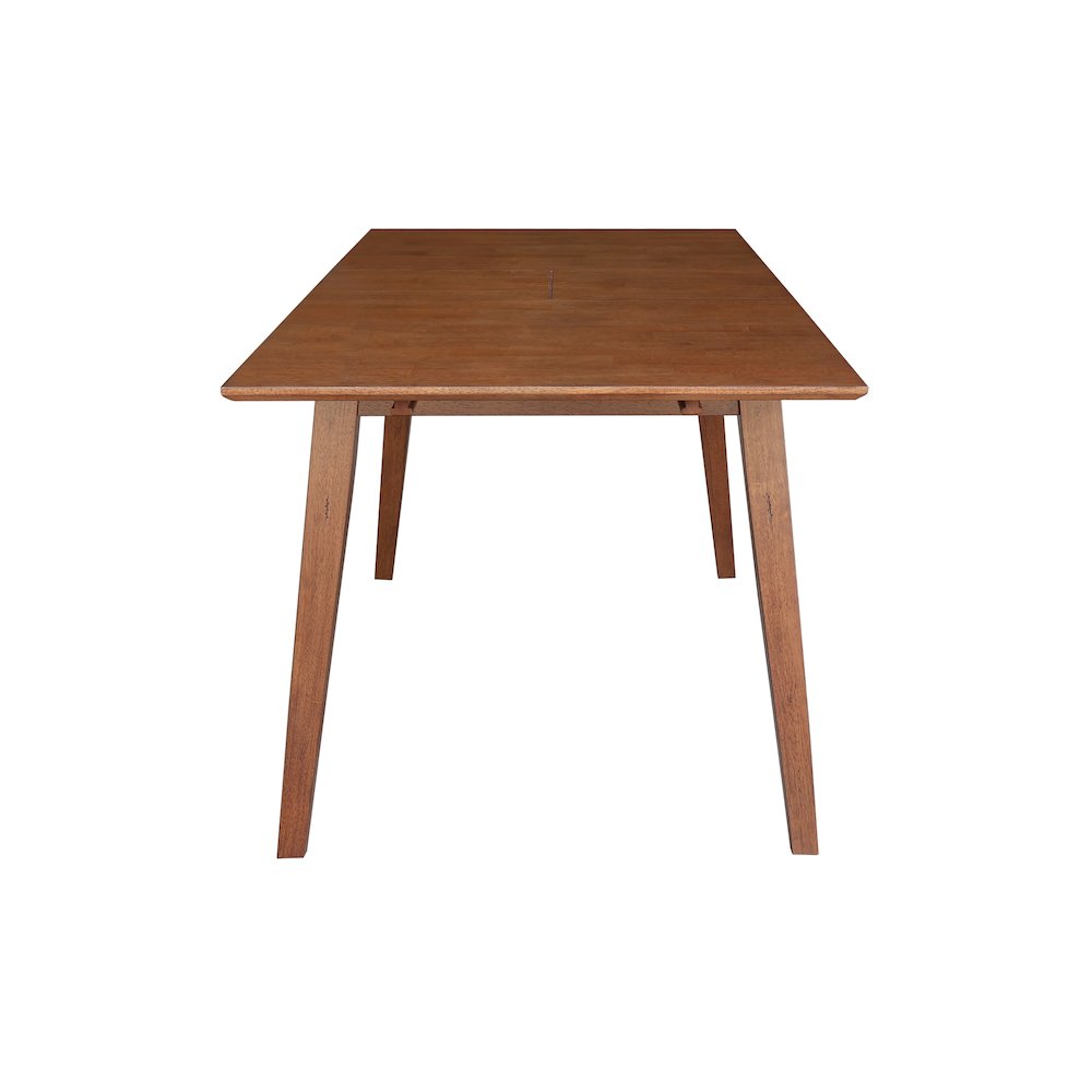60" Butterfly Extension Dining Table, Rich Bourbon Oak Transitional Dining Table. Picture 8