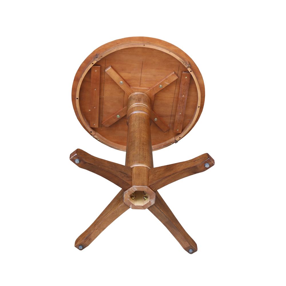 30" Round Top Pedestal Table - 35.9" Height. Picture 3