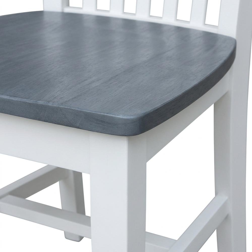 Solid Wood Dining Chairs with Tall Mission-Style Back for Kitchen Table. Picture 6