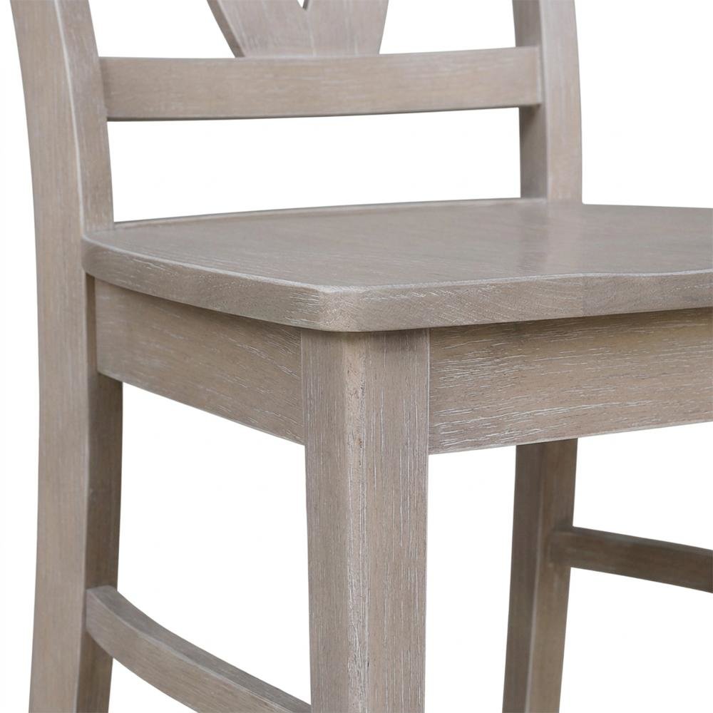 Solid Hardwood Dining Chairs with Washed Finish for Dining Room. Picture 6