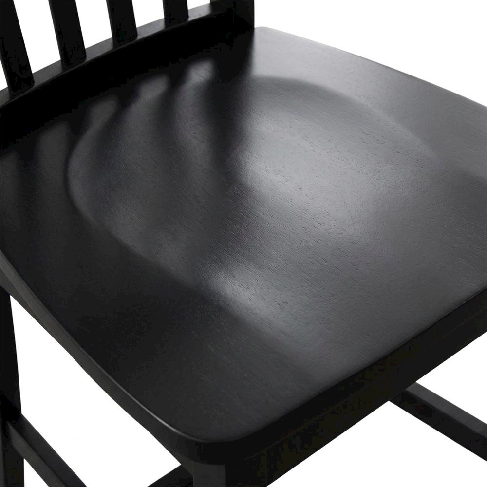 Solid Wood Armless Dining Chairs, Stackable Hardwood Kitchen Seating Set. Picture 7