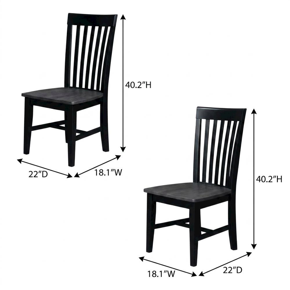 Solid Hardwood Dining Chair with Tall Mission Back for Dining Room. Picture 5