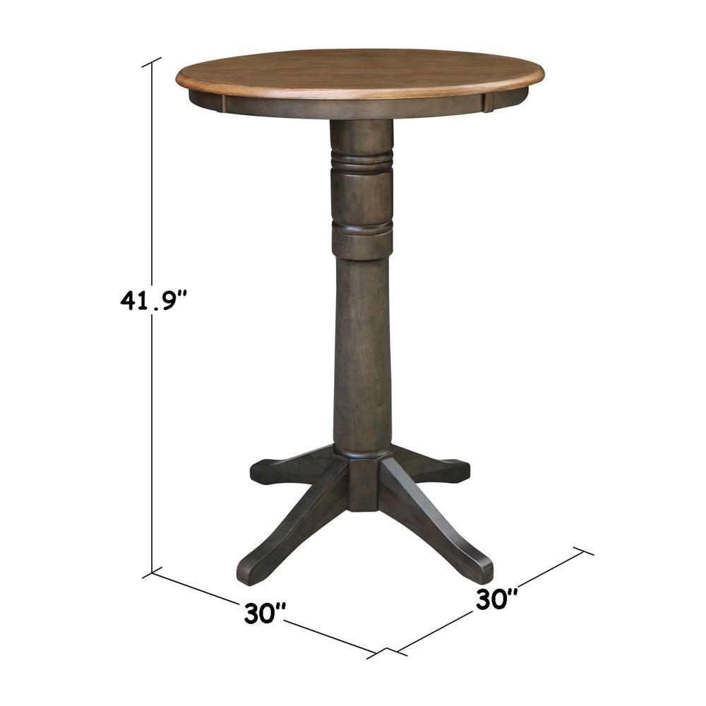 30" Round Top Pedestal Table - 41.9"H. Picture 2
