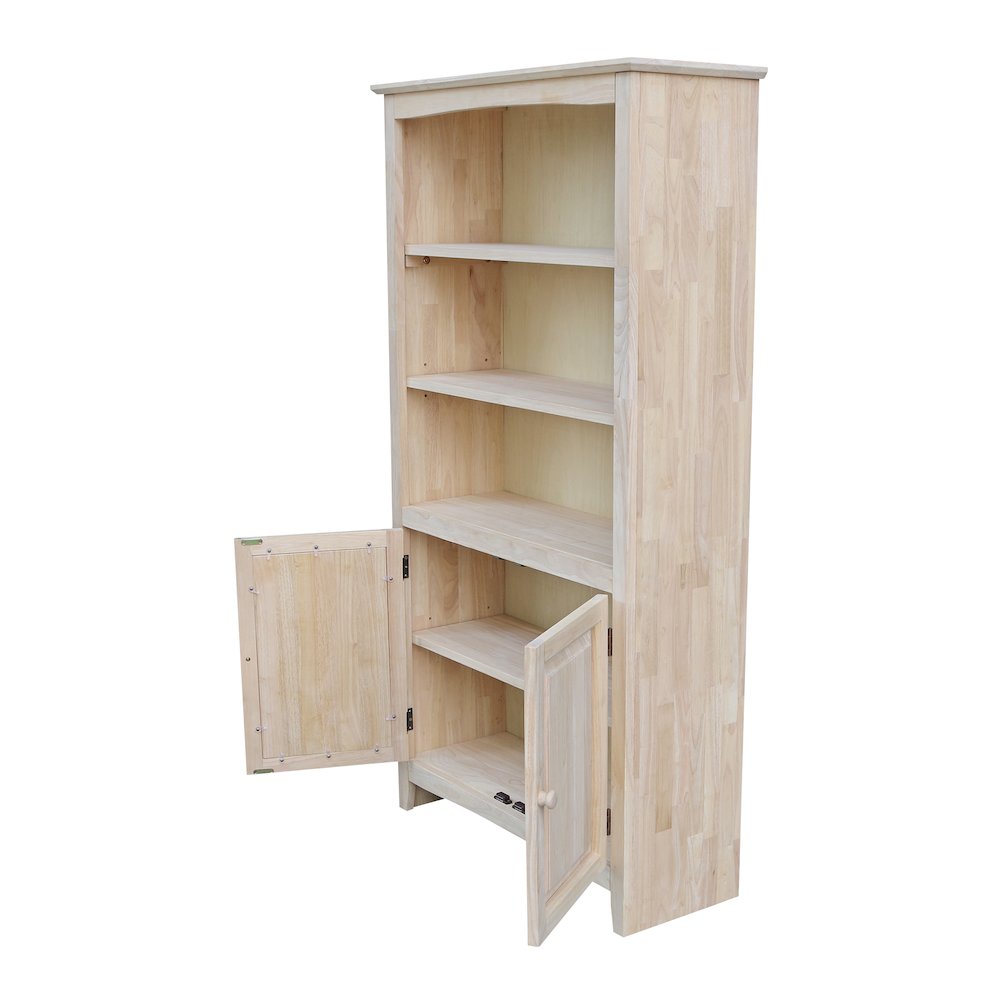 Solid Wood Shaker Bookcase - 60"H. Picture 4