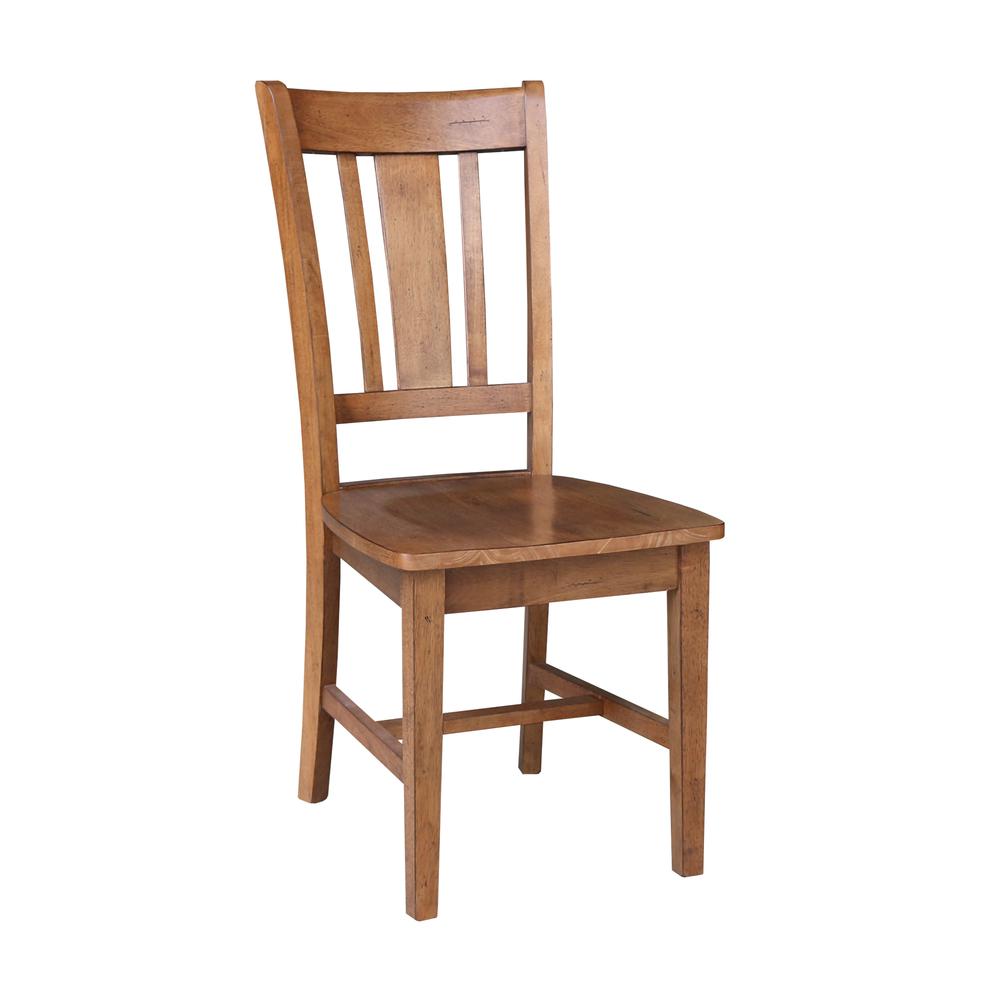 36" Round Top Pedestal Table with 2 San Remo Chairs - 3 Piece Set. Picture 4