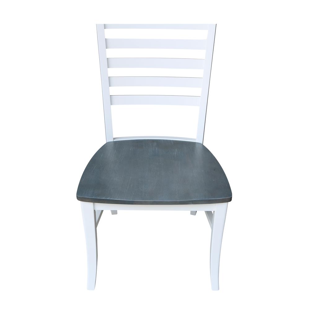 Set of Two Cosmo Roma Chairs, White/Heather gray. Picture 9