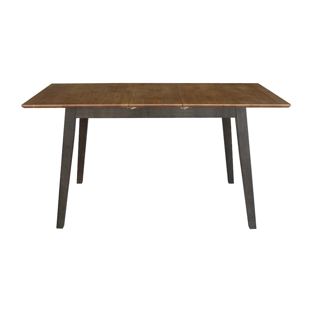 60" Butterfly Extension Dining Table, Modern Industrial Dining Table. Picture 6
