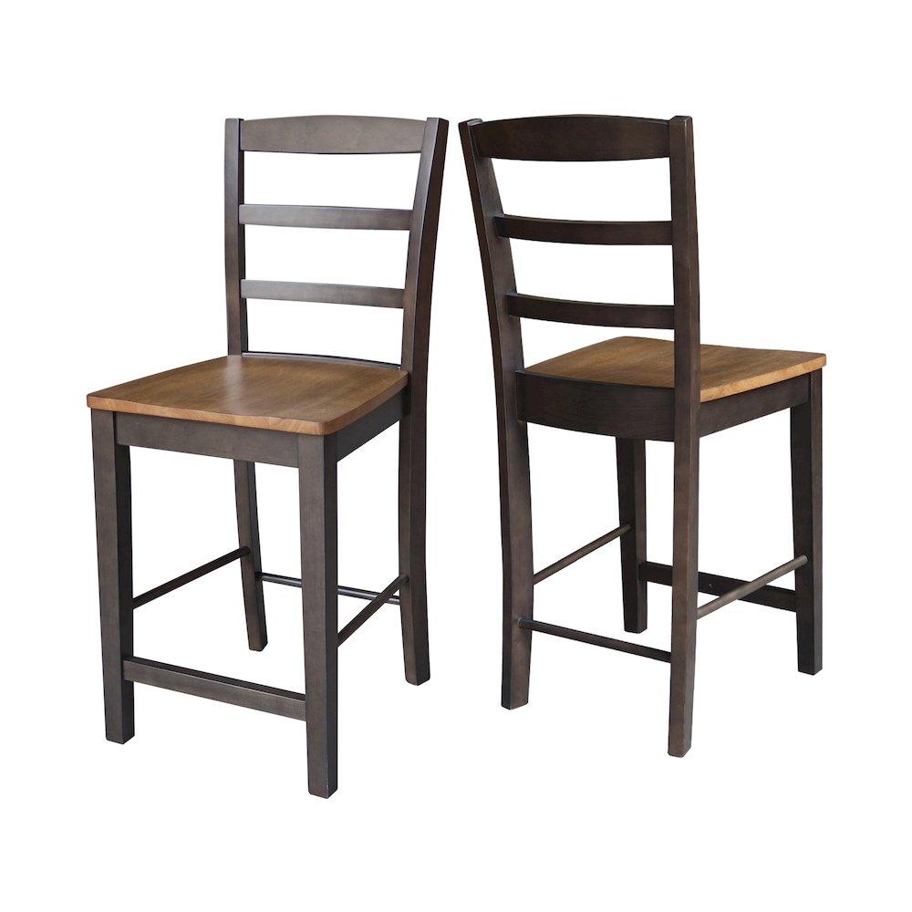 Solid Wood Madrid Counter Height Dining Stool - 24" Seat Height. Picture 1