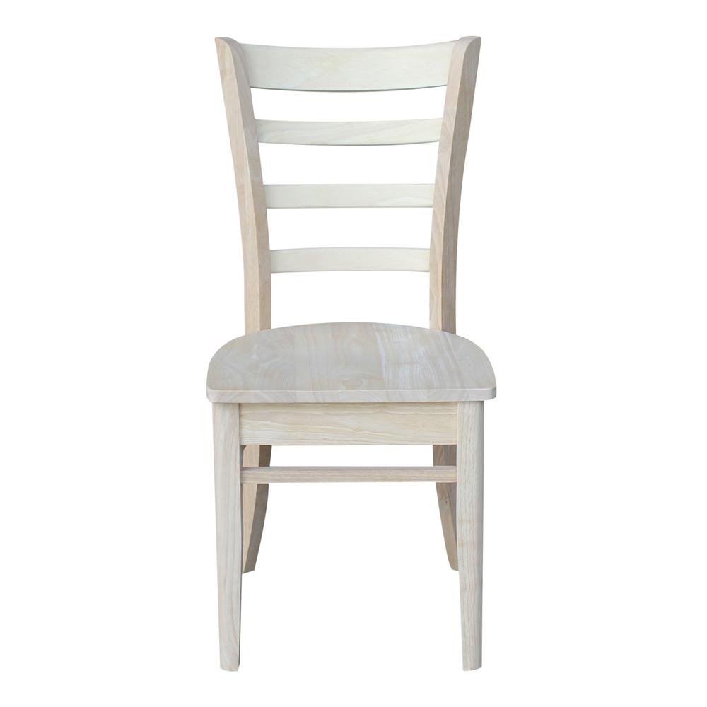 Set of Two Emily Side Chairs, Unfinished. Picture 1
