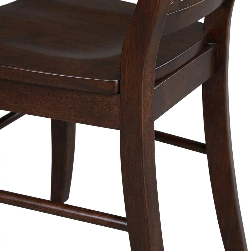Solid Wood X-Back Dining Chair, Farmhouse Kitchen Chair for Dining Room. Picture 6