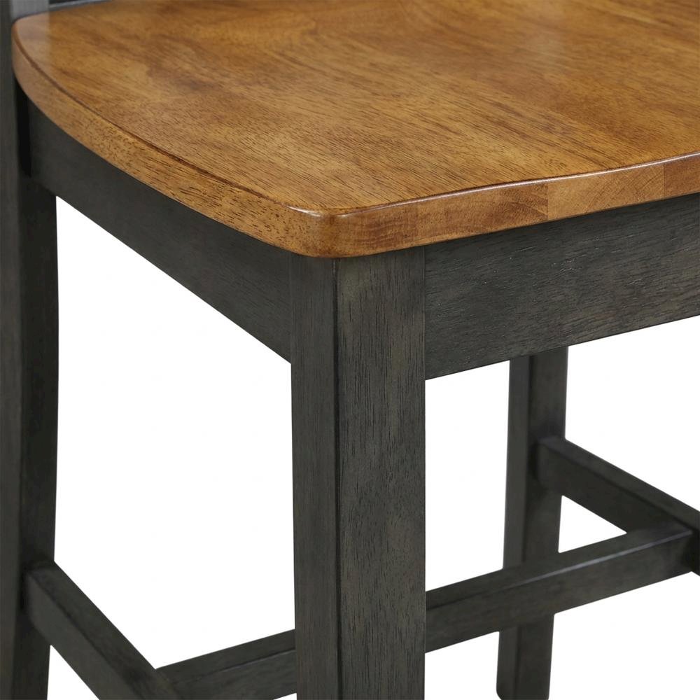 Solid Hardwood Splatback Dining Chair for Kitchen and Dining Room, Set of 2. Picture 6