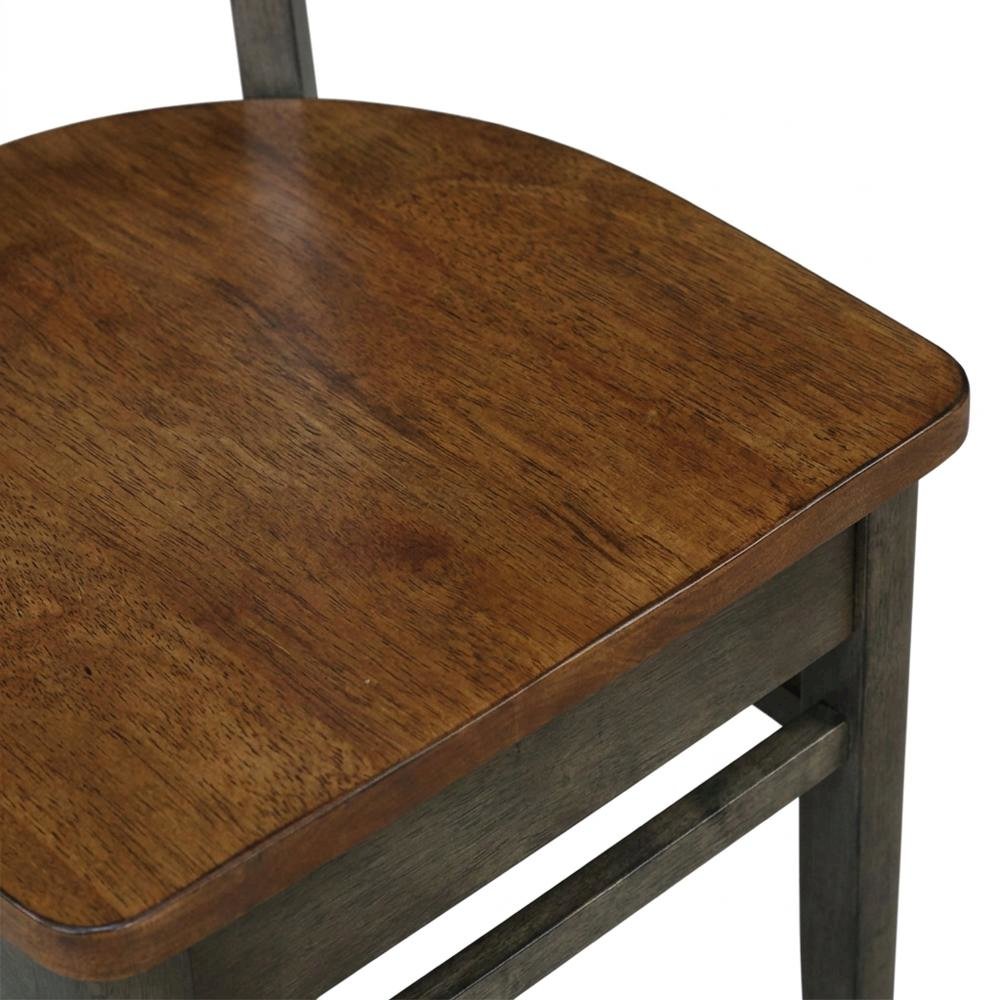 Solid Hardwood Farmhouse Dining Side Chairs, Set of 2. Picture 7