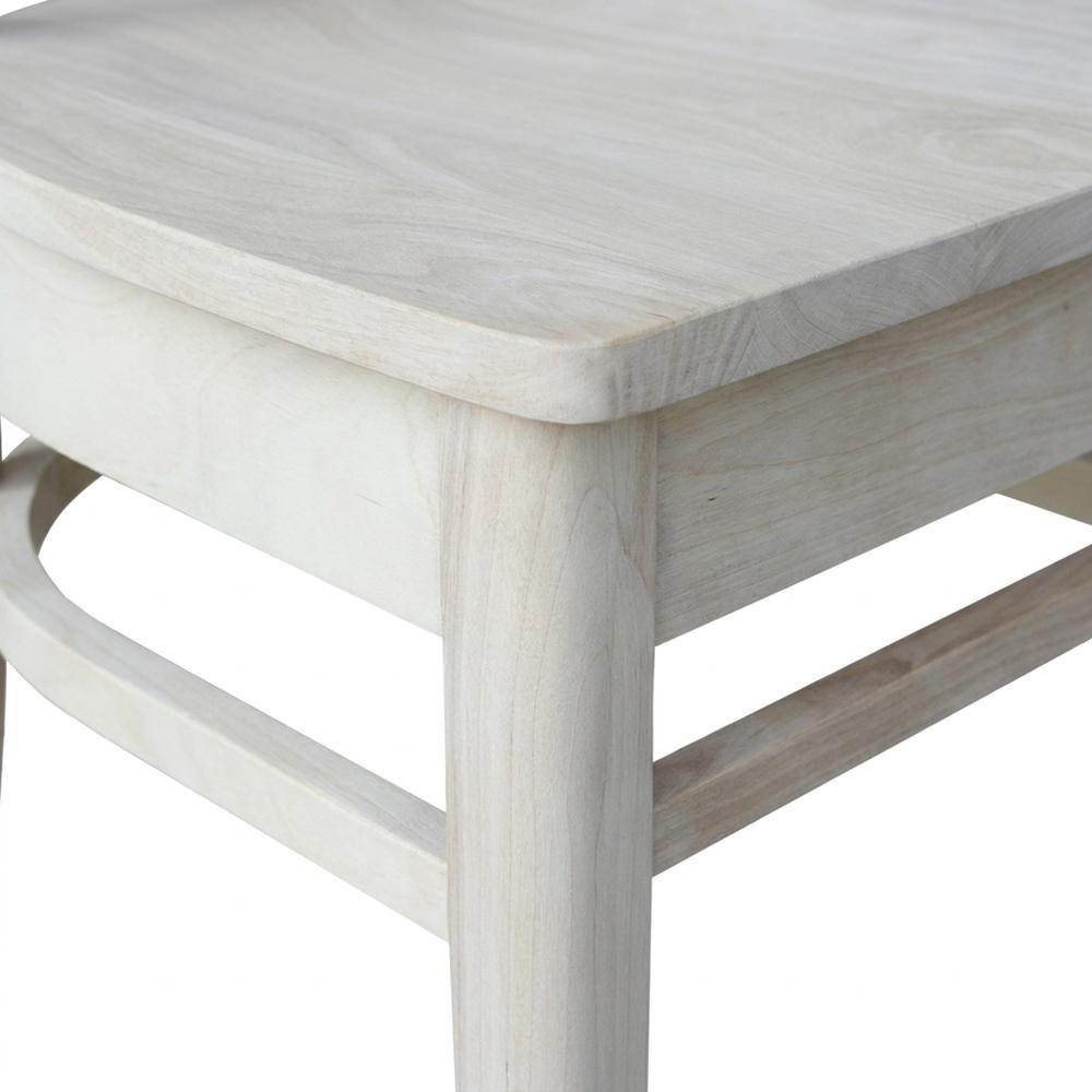 Unfinished Hardwood Dining Chairs for Kitchen and Dining Room Use. Picture 6