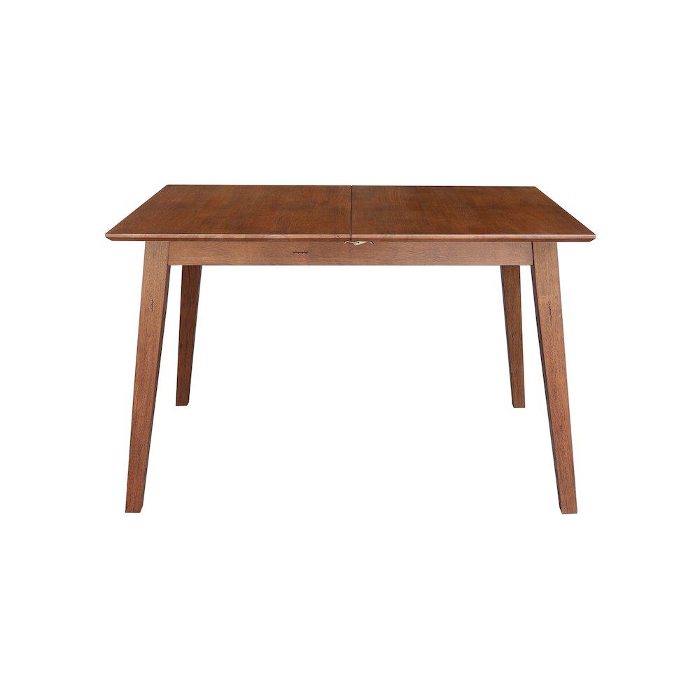 60" Butterfly Extension Dining Table, Rich Bourbon Oak Transitional Dining Table. Picture 5