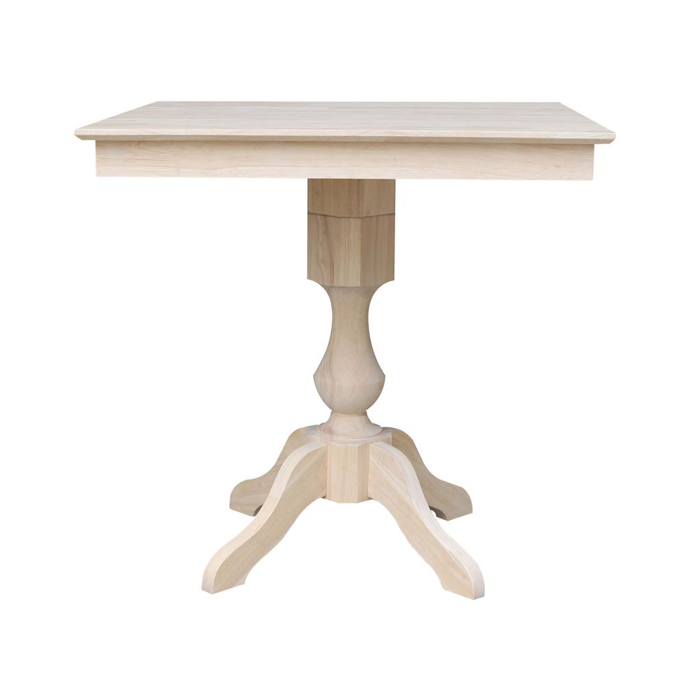 36" x 36" Square Top Pedestal Table - 35.9"H. Picture 1