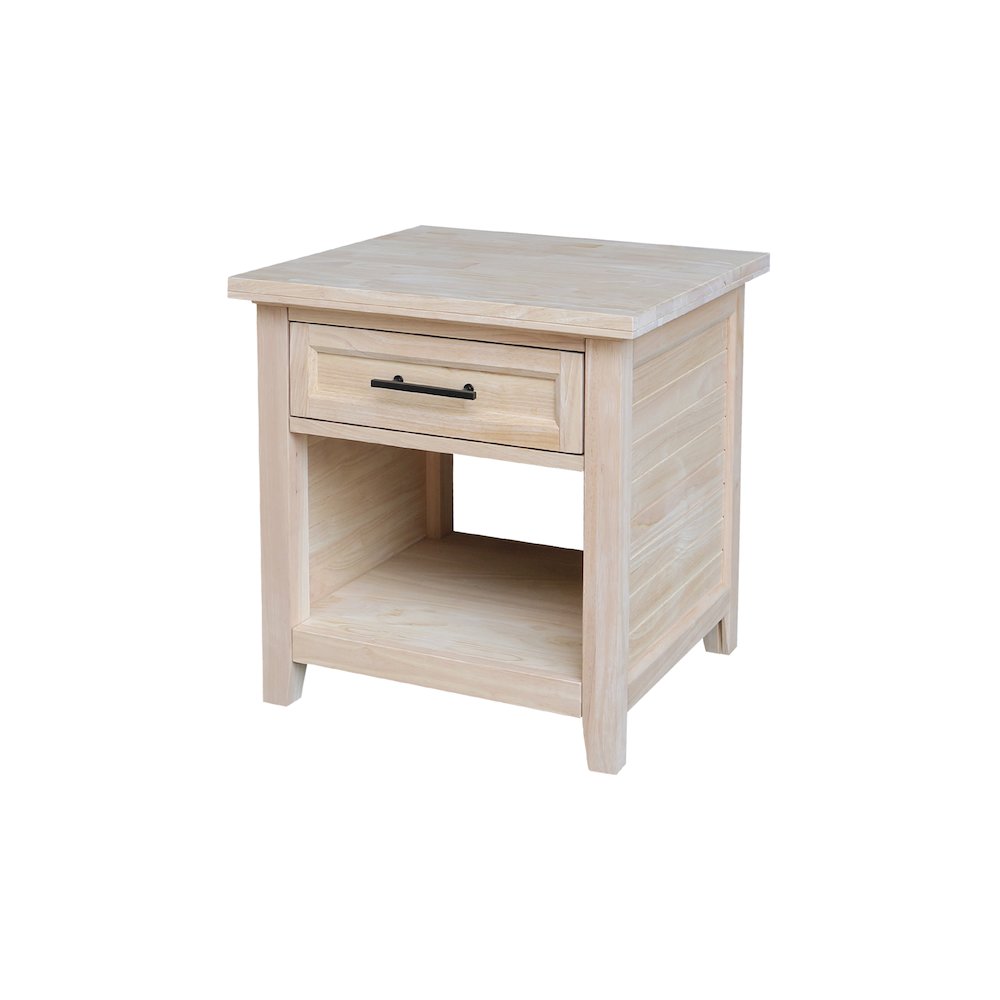 Sanibel Solid Wood End Table. Picture 1