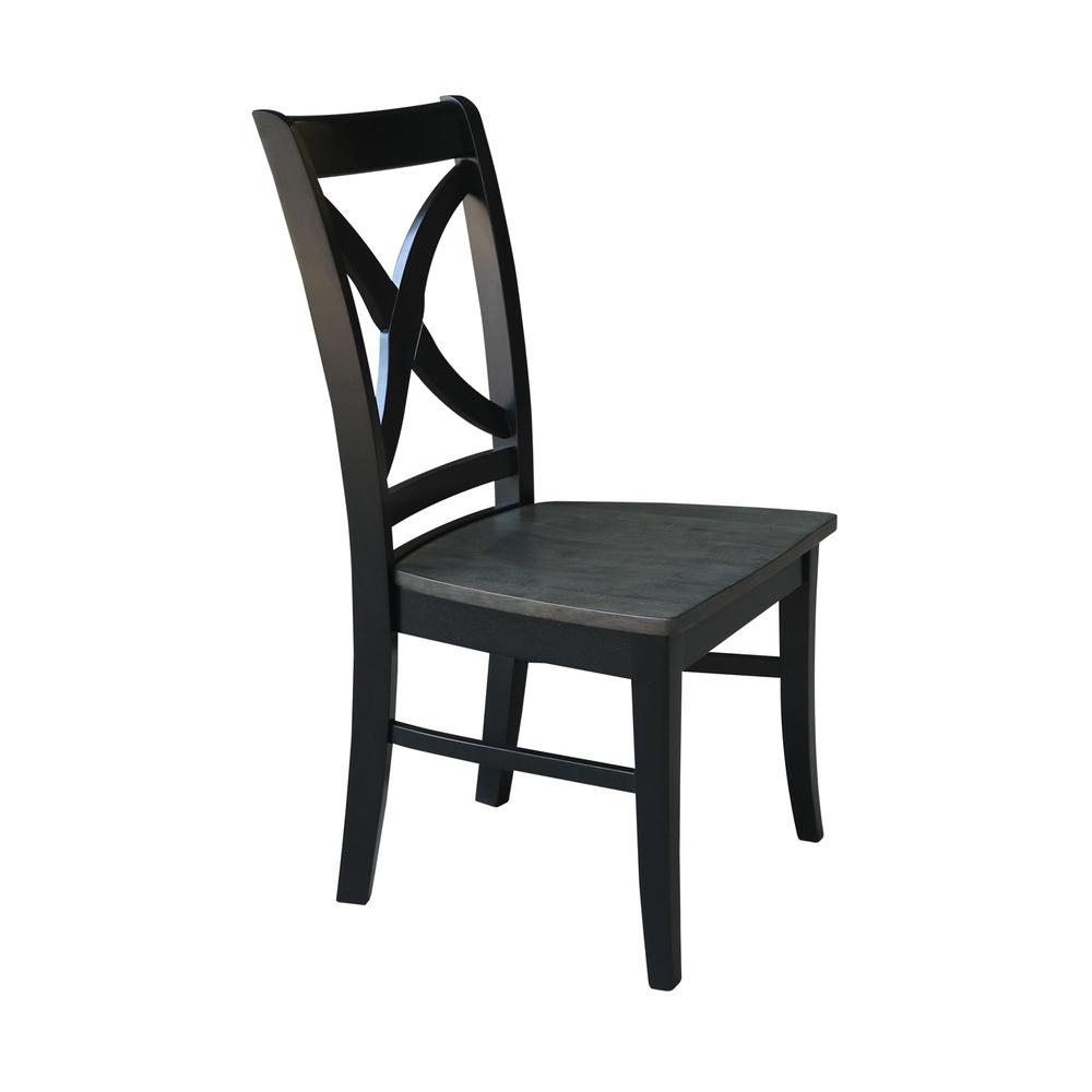 Set of Two Cosmo Chairs, Coal-Black/washed black. Picture 5