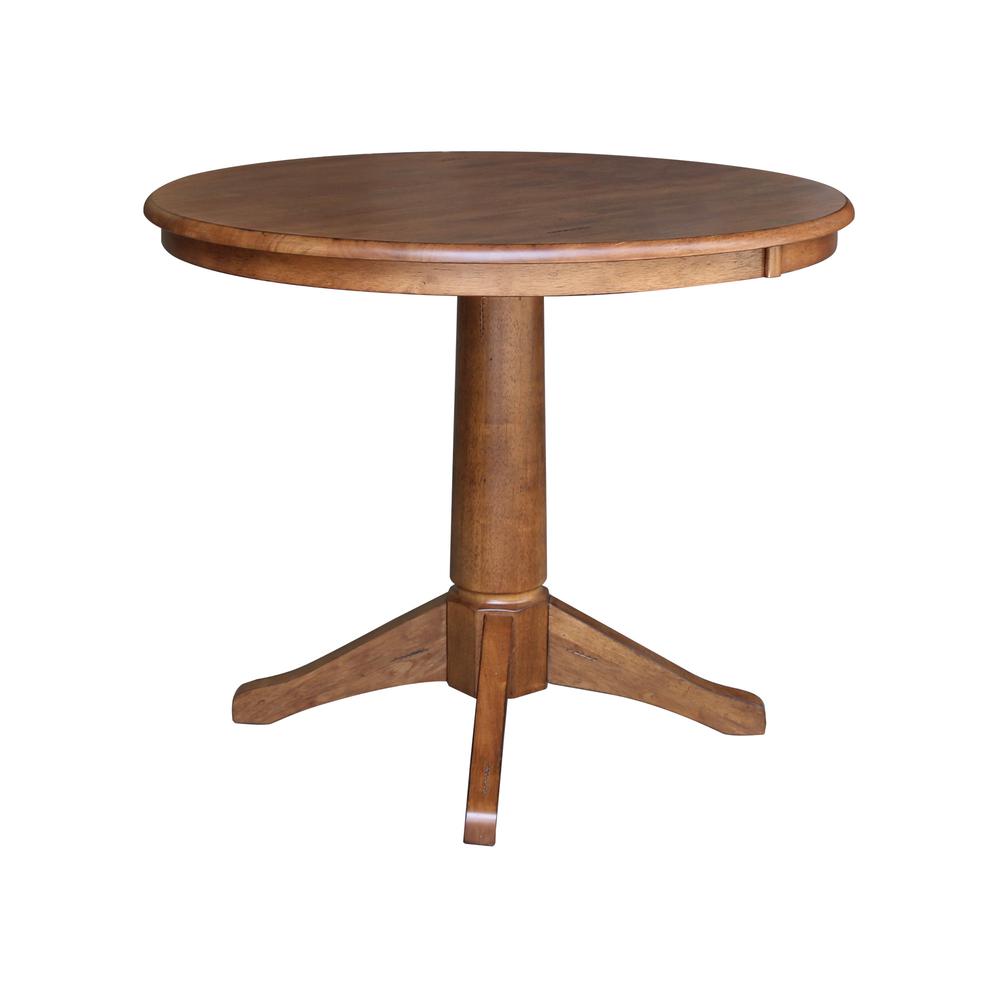 36" Round Top Pedestal Table - 29.9" Height. Picture 2