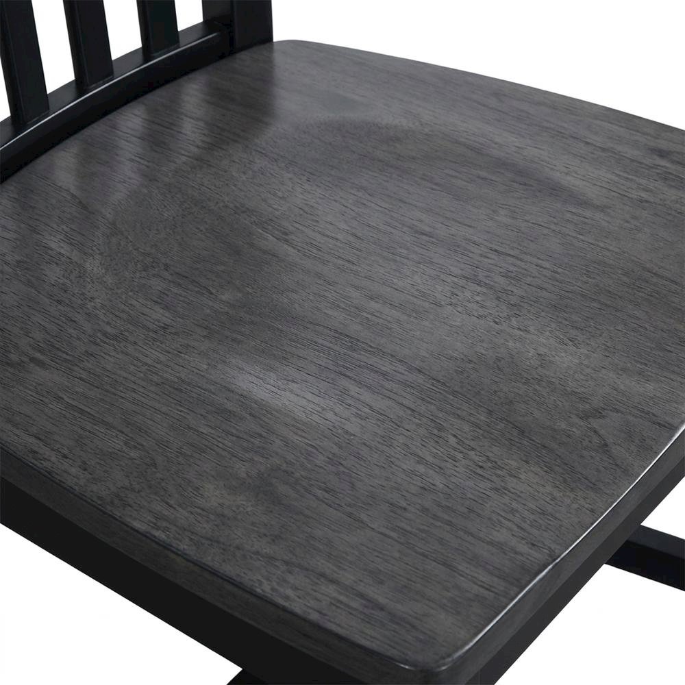 Solid Hardwood Dining Chair with Tall Mission Back for Dining Room. Picture 7