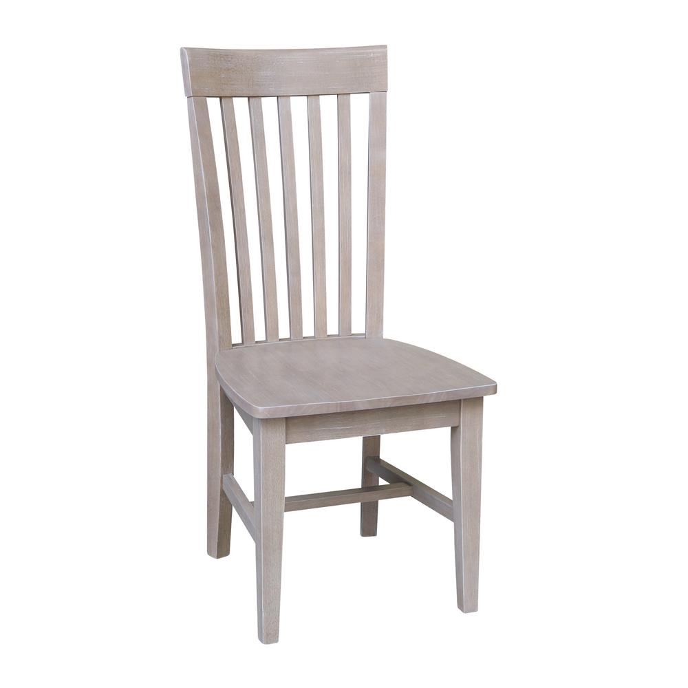 Set of Two Cosmo Mission Chairs, Washed Finish, Washed Gray Taupe. Picture 3