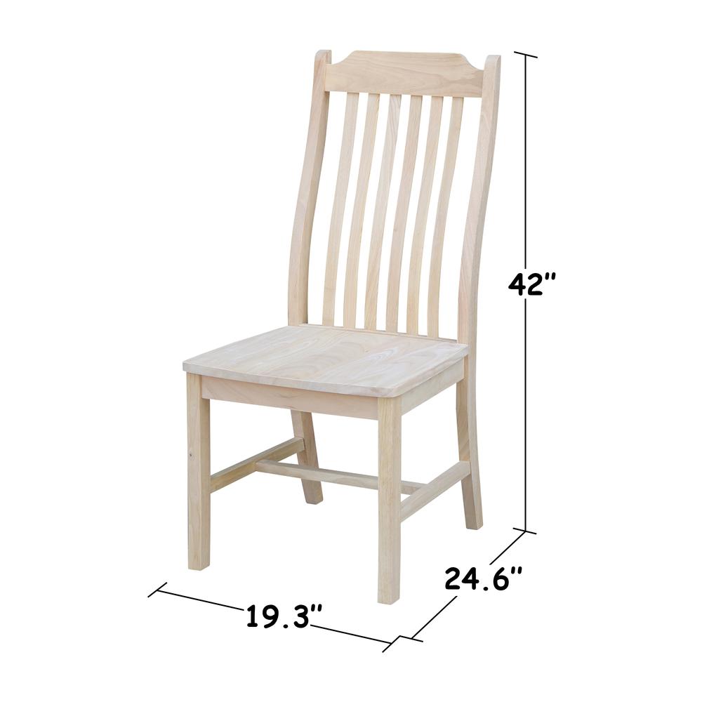 Set of Two Steambent Mission Chairs, Unfinished. Picture 7