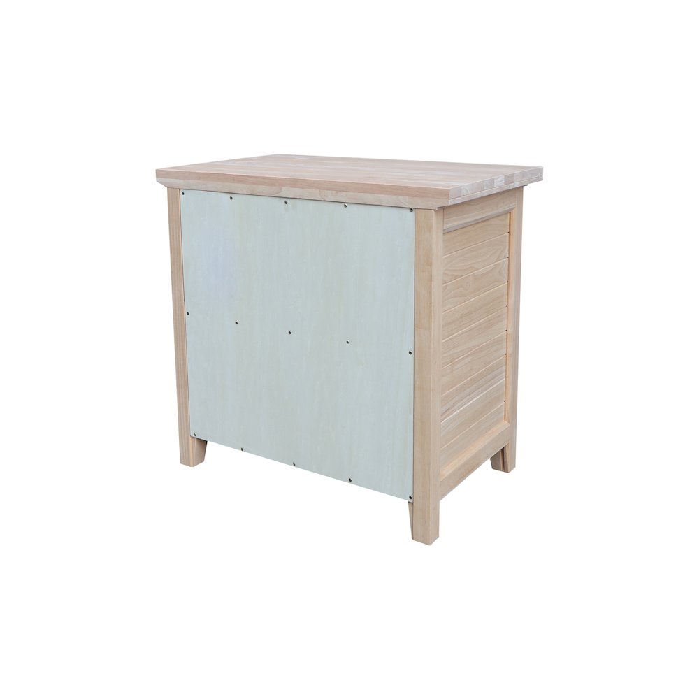 2-Drawer Nightstand, Extra-Deep Unfinished Ready to Finish Bedside Chest. Picture 4