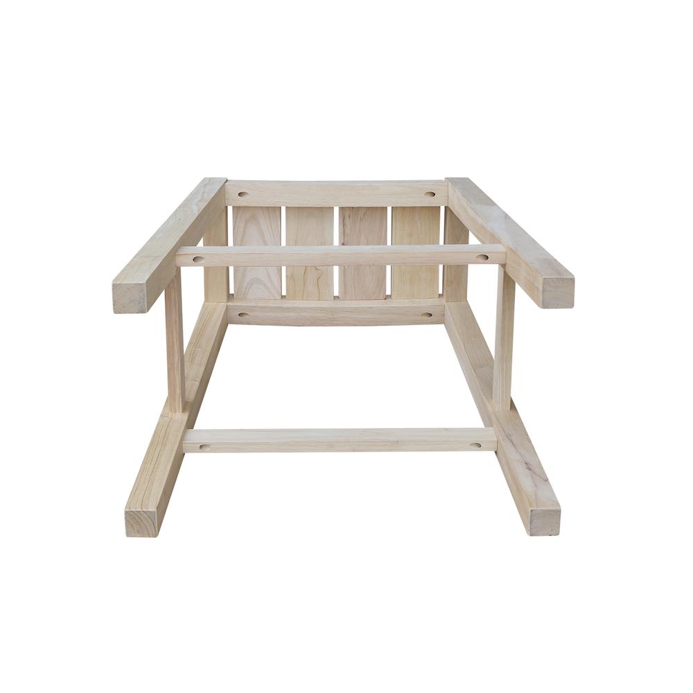 Ranch Stool - 30" Seat Height , Unfinished. Picture 3