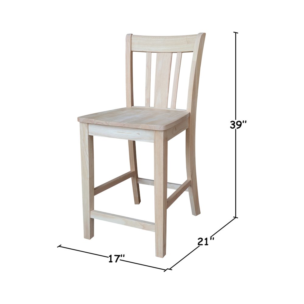 Solid Wood Tall Accent Table with Iron Legs and Four Stools. Picture 8