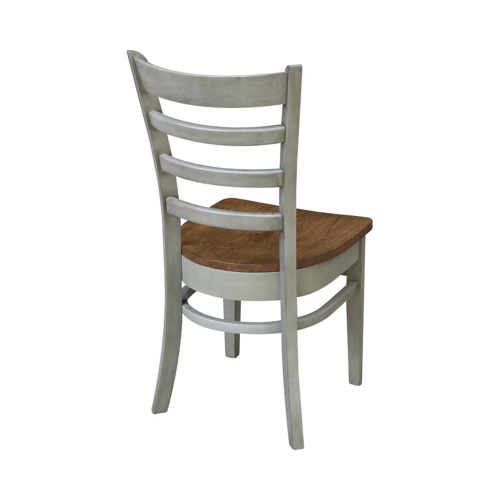 Emily Side Chair, Hickory/Stone. Picture 9