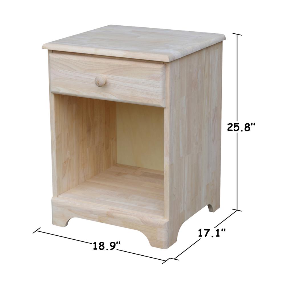 Nightstand , Unfinished. Picture 10