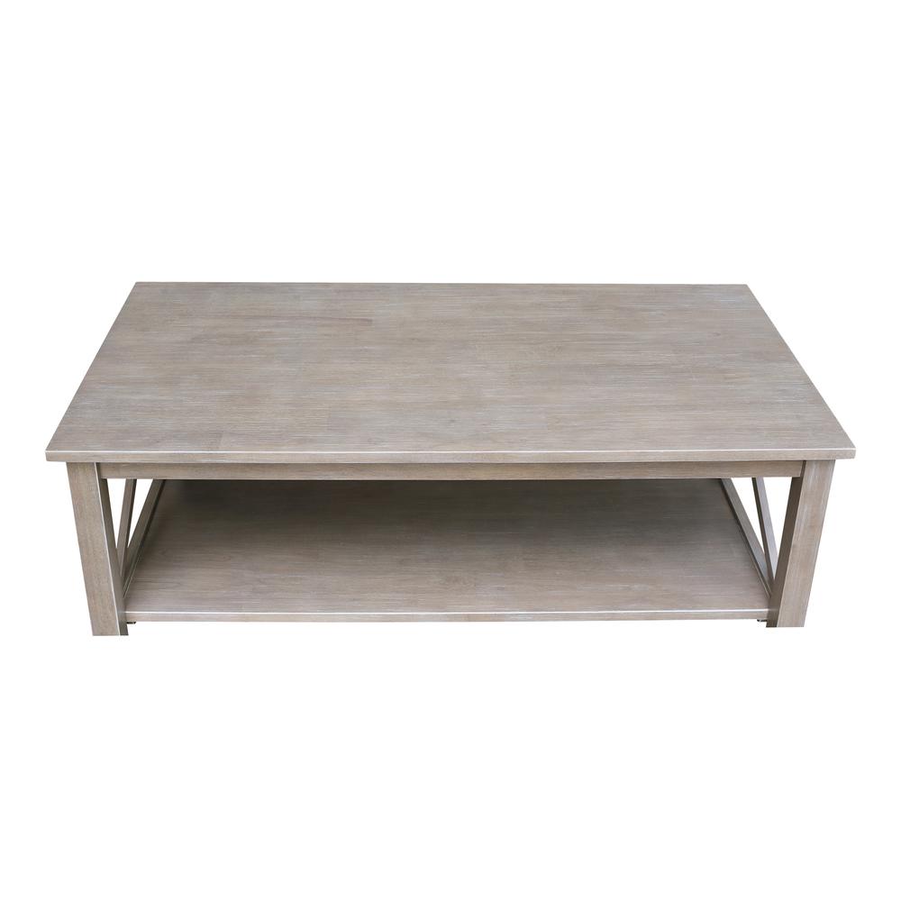 Hampton Coffee Table, Washed Gray Taupe. Picture 2
