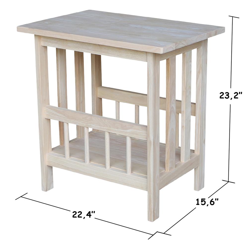 Mission Magazine End Table - 5239. Picture 2