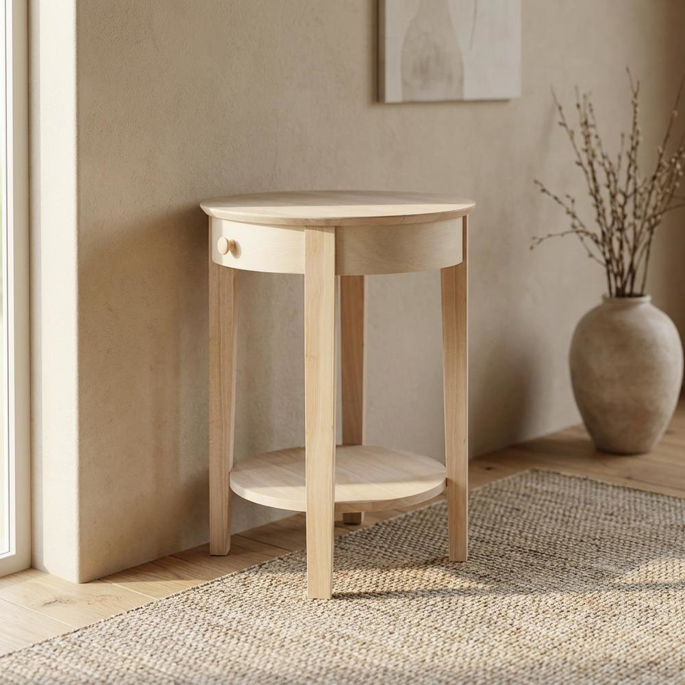 Unfinished Entry Table with Modern Design and Versatile Use. Picture 2
