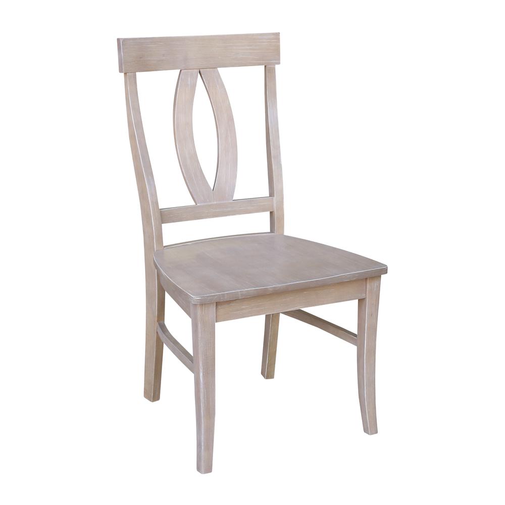 Set of Two Cosmo Chairs, Washed Finish, Washed Gray Taupe. Picture 5