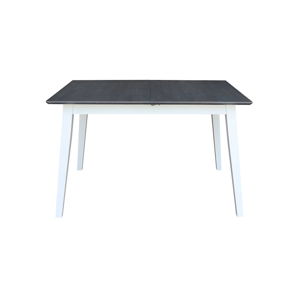60" Butterfly Extension Dining Table, Two-Tone Farmhouse Kitchen Table. Picture 6